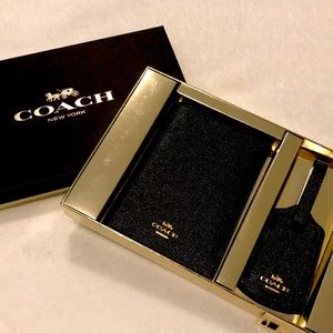 Coach Passport Case and Luggage Tag Travel